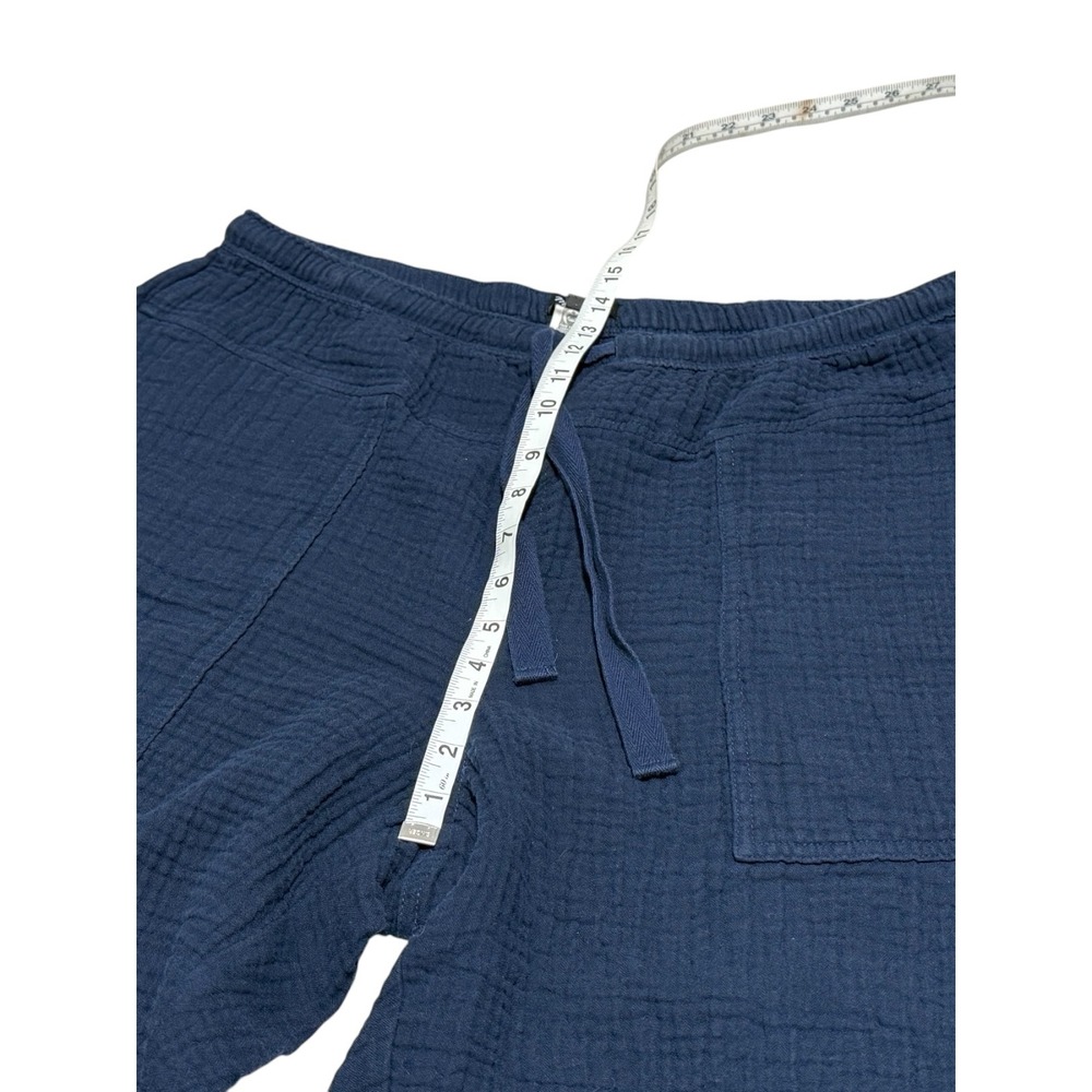 Madewell Lightspun Pull-On Mid-Rise Jogger Pants XL Navy Cotton Gauze  Lounge - Picture 7 of 12